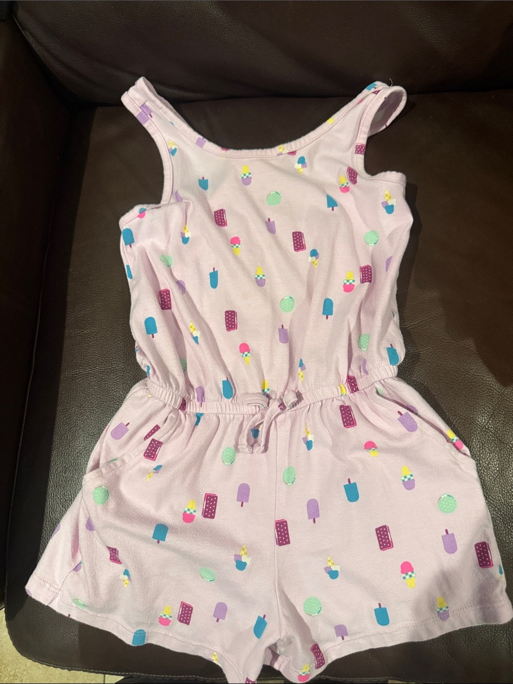 Cat & Jack Light Pink Ice Cream & Popsicle Romper